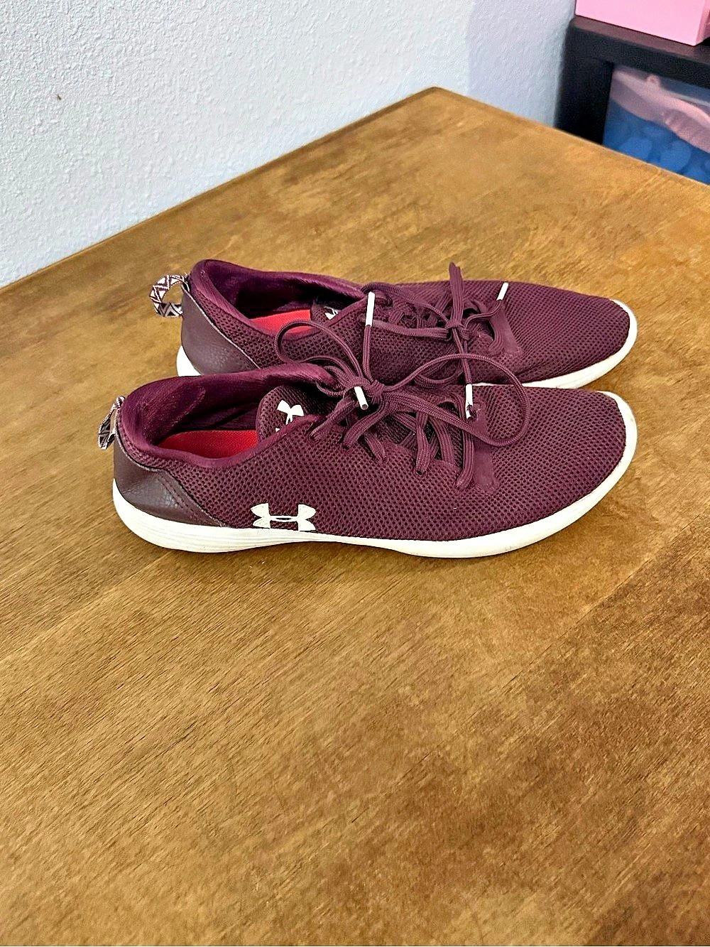 Under Armour Purple & White Athletic Shoes US 9